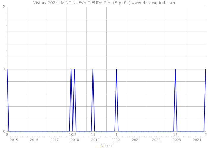 Visitas 2024 de NT NUEVA TIENDA S.A. (España) 