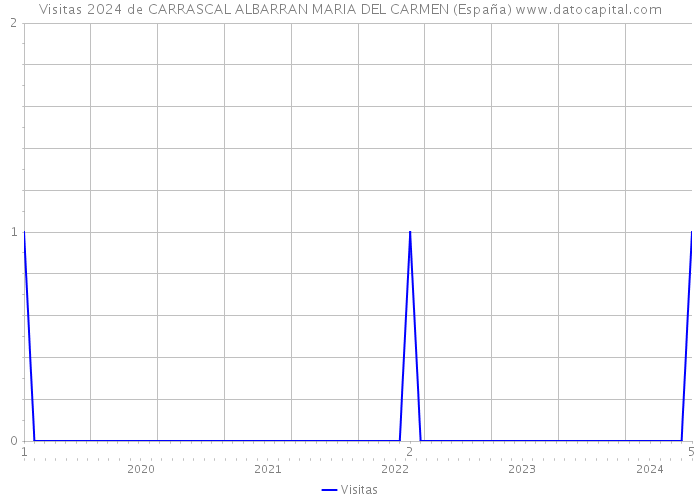 Visitas 2024 de CARRASCAL ALBARRAN MARIA DEL CARMEN (España) 