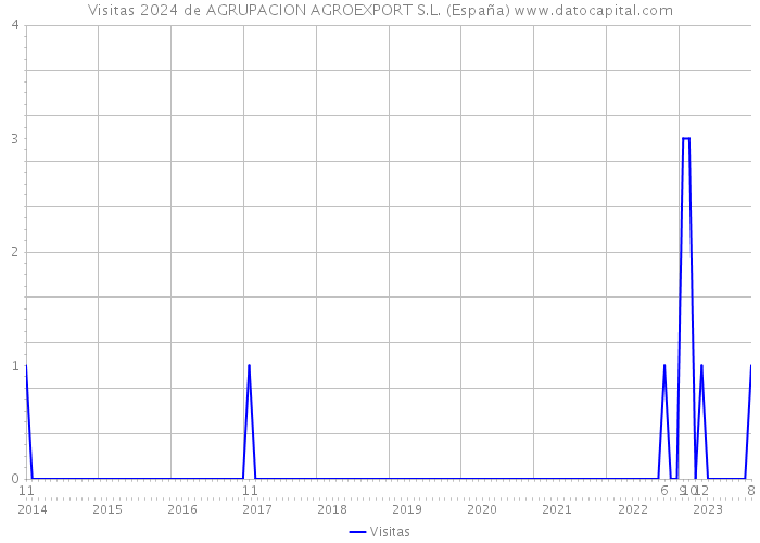 Visitas 2024 de AGRUPACION AGROEXPORT S.L. (España) 