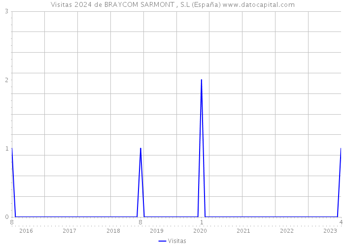 Visitas 2024 de BRAYCOM SARMONT , S.L (España) 