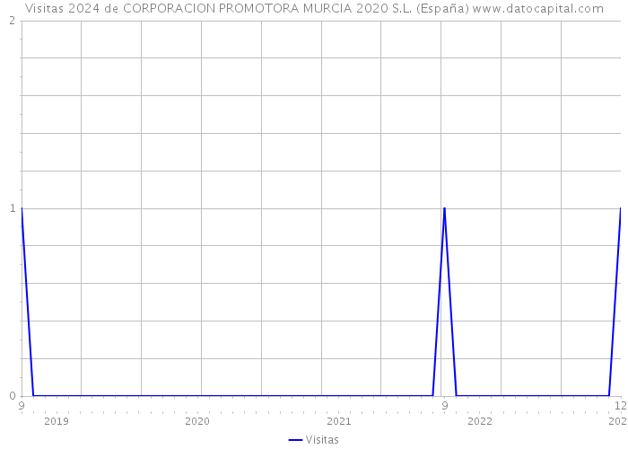 Visitas 2024 de CORPORACION PROMOTORA MURCIA 2020 S.L. (España) 