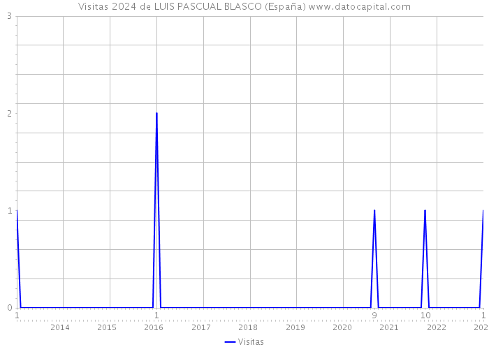 Visitas 2024 de LUIS PASCUAL BLASCO (España) 