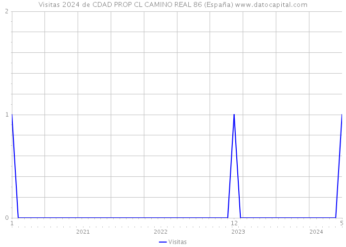 Visitas 2024 de CDAD PROP CL CAMINO REAL 86 (España) 