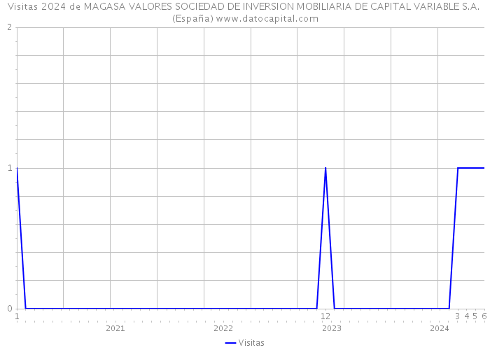 Visitas 2024 de MAGASA VALORES SOCIEDAD DE INVERSION MOBILIARIA DE CAPITAL VARIABLE S.A. (España) 