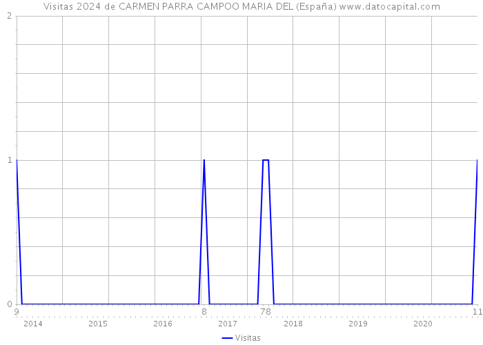 Visitas 2024 de CARMEN PARRA CAMPOO MARIA DEL (España) 