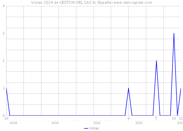 Visitas 2024 de GESTION DEL GAS SL (España) 