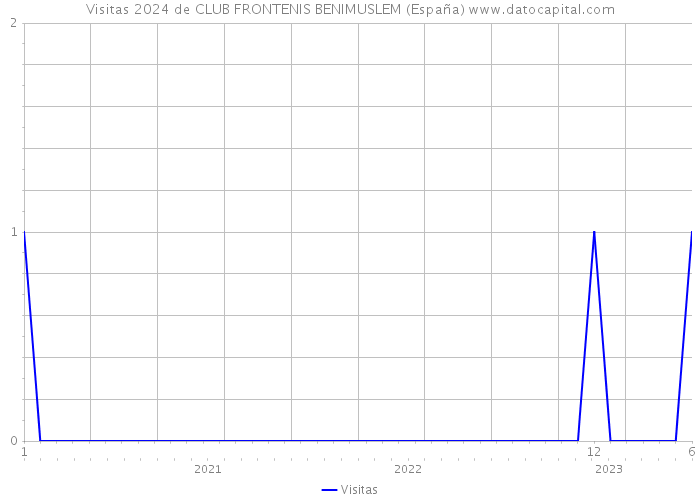 Visitas 2024 de CLUB FRONTENIS BENIMUSLEM (España) 