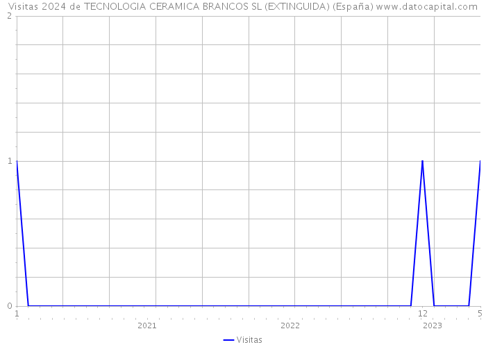 Visitas 2024 de TECNOLOGIA CERAMICA BRANCOS SL (EXTINGUIDA) (España) 
