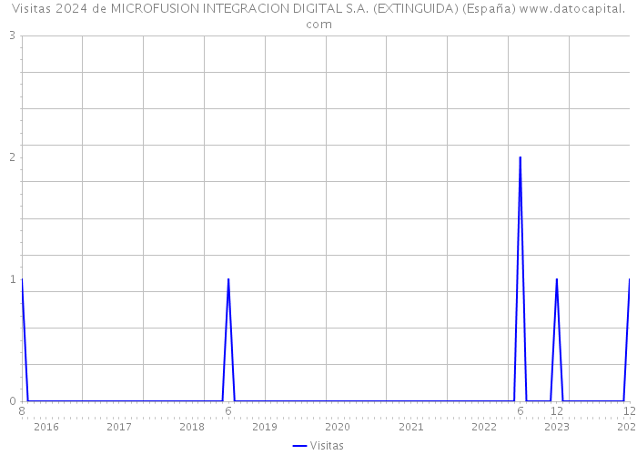 Visitas 2024 de MICROFUSION INTEGRACION DIGITAL S.A. (EXTINGUIDA) (España) 