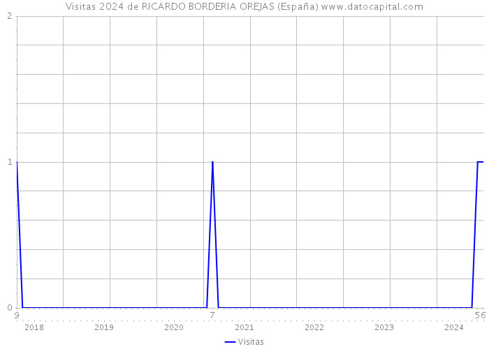 Visitas 2024 de RICARDO BORDERIA OREJAS (España) 