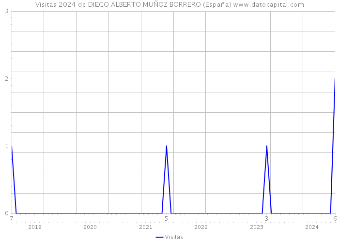 Visitas 2024 de DIEGO ALBERTO MUÑOZ BORRERO (España) 