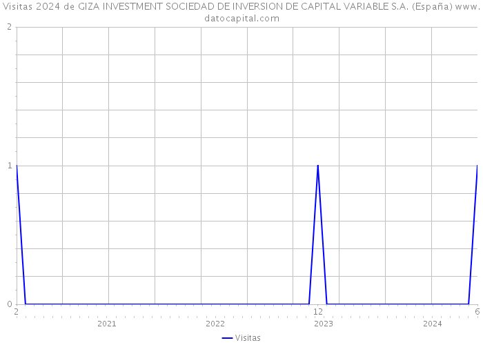 Visitas 2024 de GIZA INVESTMENT SOCIEDAD DE INVERSION DE CAPITAL VARIABLE S.A. (España) 