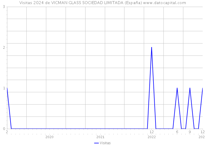 Visitas 2024 de VICMAN GLASS SOCIEDAD LIMITADA (España) 