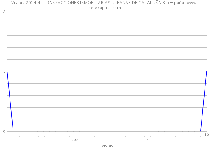 Visitas 2024 de TRANSACCIONES INMOBILIARIAS URBANAS DE CATALUÑA SL (España) 
