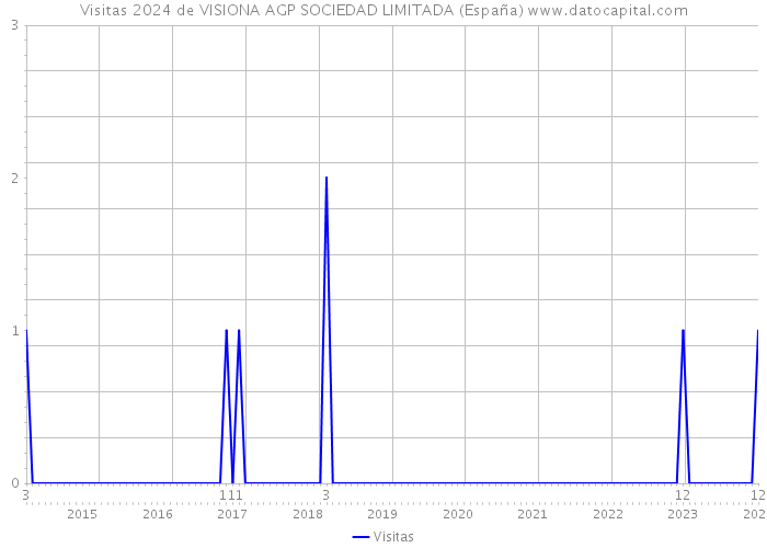 Visitas 2024 de VISIONA AGP SOCIEDAD LIMITADA (España) 