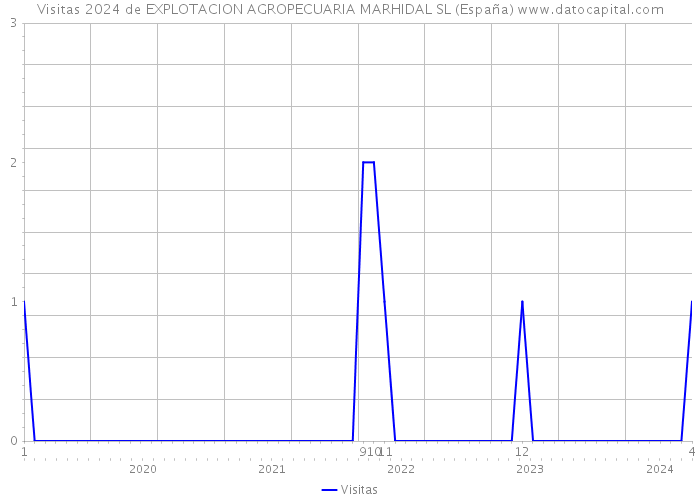 Visitas 2024 de EXPLOTACION AGROPECUARIA MARHIDAL SL (España) 