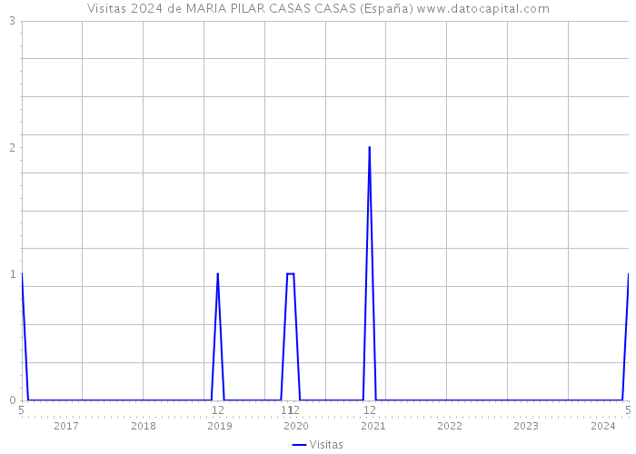 Visitas 2024 de MARIA PILAR CASAS CASAS (España) 
