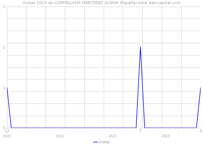 Visitas 2024 de CORNELLANA MERCEDES ALSINA (España) 