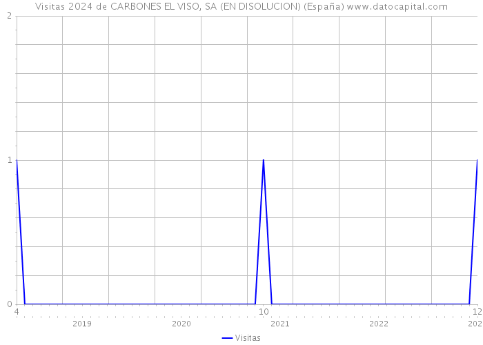 Visitas 2024 de CARBONES EL VISO, SA (EN DISOLUCION) (España) 