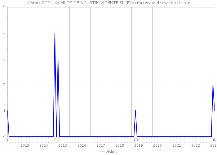 Visitas 2024 de HIJOS DE AGUSTIN VICENTE SL (España) 