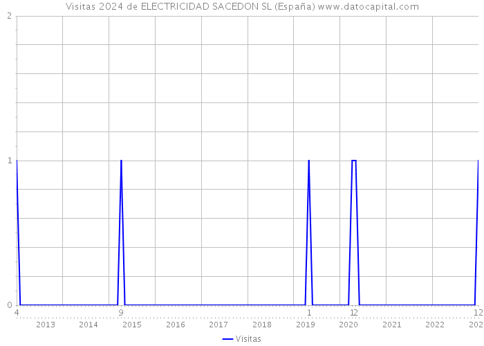 Visitas 2024 de ELECTRICIDAD SACEDON SL (España) 