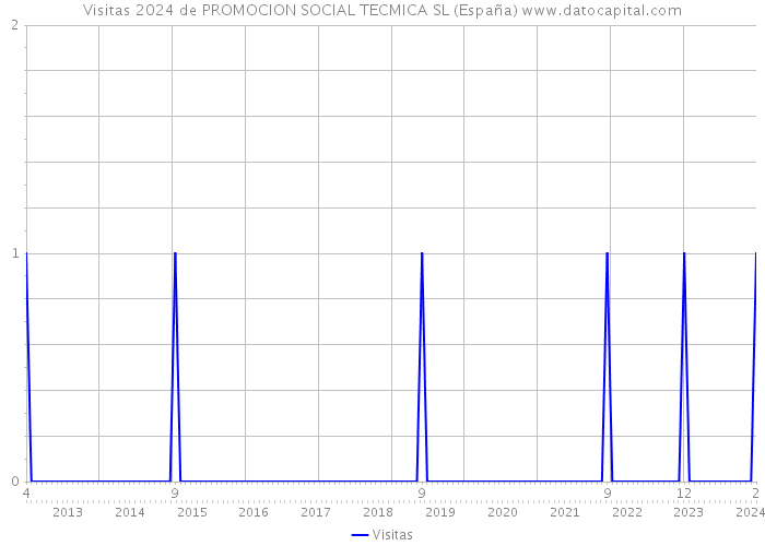 Visitas 2024 de PROMOCION SOCIAL TECMICA SL (España) 