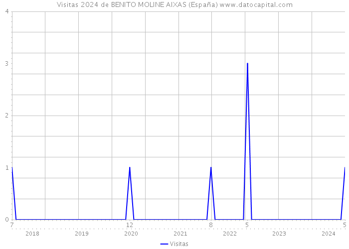 Visitas 2024 de BENITO MOLINE AIXAS (España) 