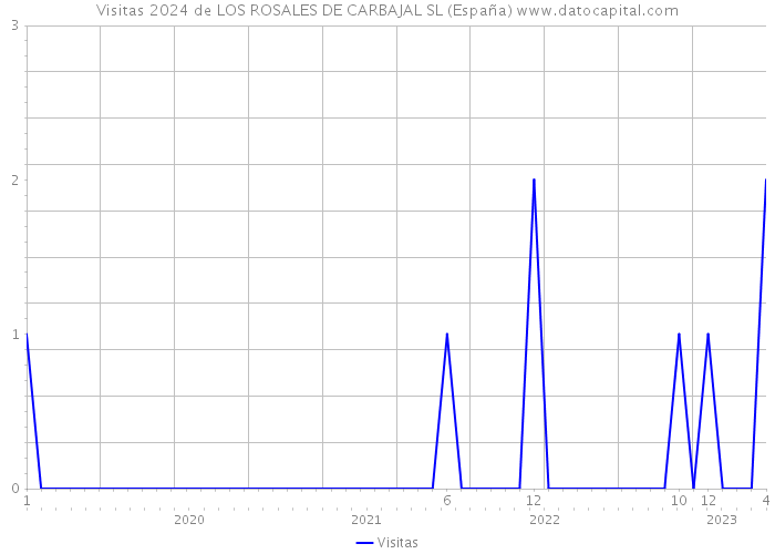 Visitas 2024 de LOS ROSALES DE CARBAJAL SL (España) 