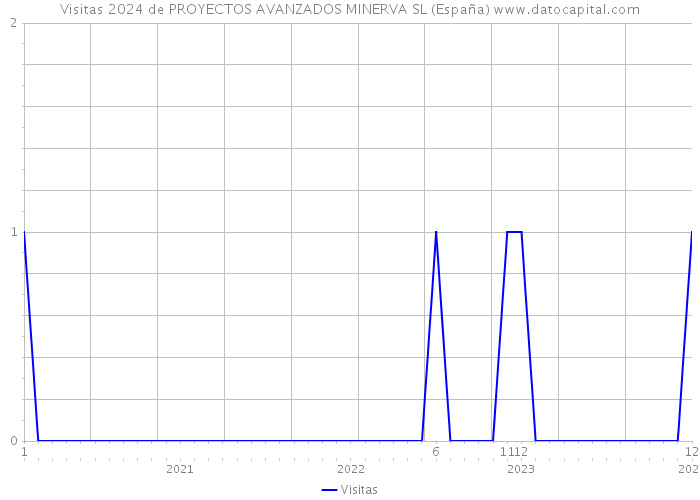 Visitas 2024 de PROYECTOS AVANZADOS MINERVA SL (España) 