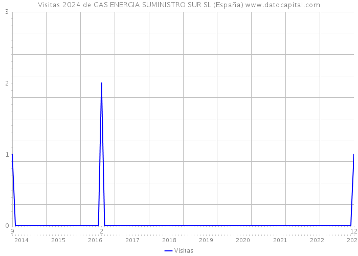 Visitas 2024 de GAS ENERGIA SUMINISTRO SUR SL (España) 