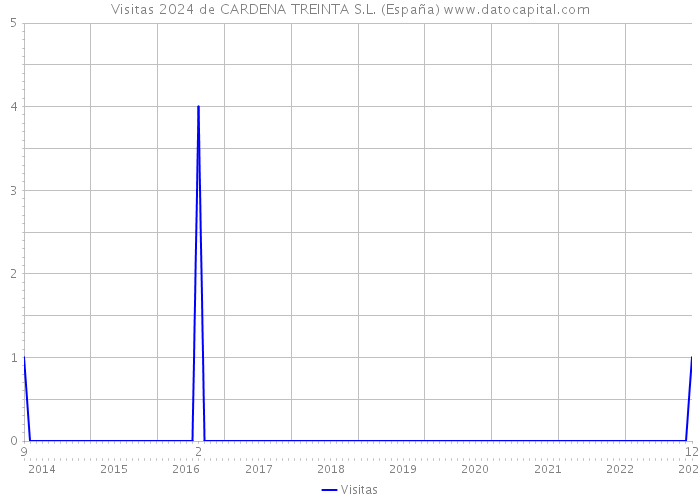 Visitas 2024 de CARDENA TREINTA S.L. (España) 