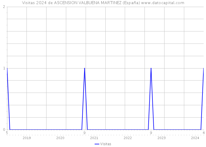 Visitas 2024 de ASCENSION VALBUENA MARTINEZ (España) 