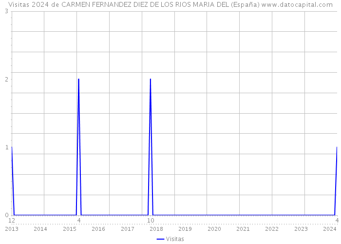 Visitas 2024 de CARMEN FERNANDEZ DIEZ DE LOS RIOS MARIA DEL (España) 