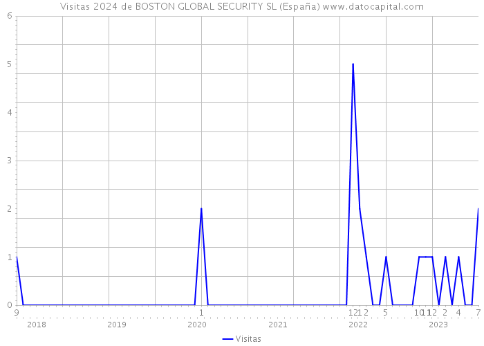 Visitas 2024 de BOSTON GLOBAL SECURITY SL (España) 