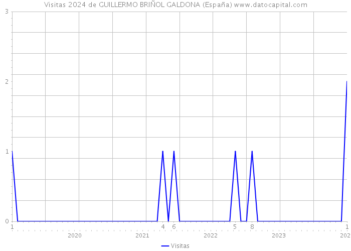 Visitas 2024 de GUILLERMO BRIÑOL GALDONA (España) 