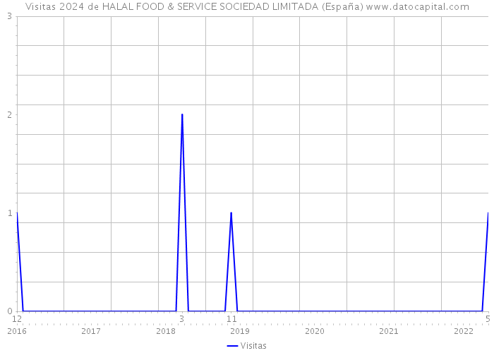 Visitas 2024 de HALAL FOOD & SERVICE SOCIEDAD LIMITADA (España) 