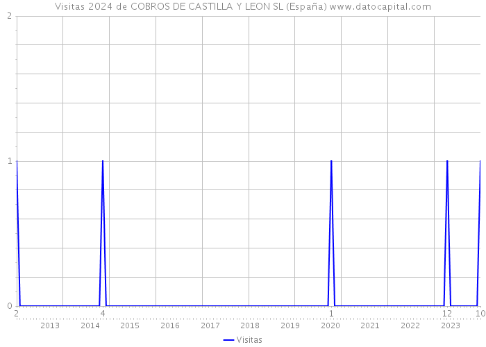 Visitas 2024 de COBROS DE CASTILLA Y LEON SL (España) 