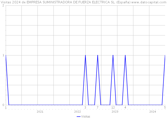 Visitas 2024 de EMPRESA SUMINISTRADORA DE FUERZA ELECTRICA SL. (España) 