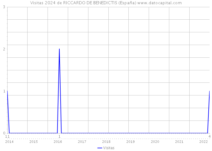 Visitas 2024 de RICCARDO DE BENEDICTIS (España) 
