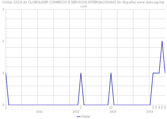 Visitas 2024 de GLOBOLIDER COMERCIO E SERVICOS INTERNACIONAIS SA (España) 