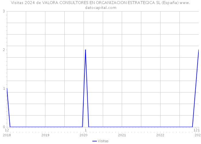 Visitas 2024 de VALORA CONSULTORES EN ORGANIZACION ESTRATEGICA SL (España) 