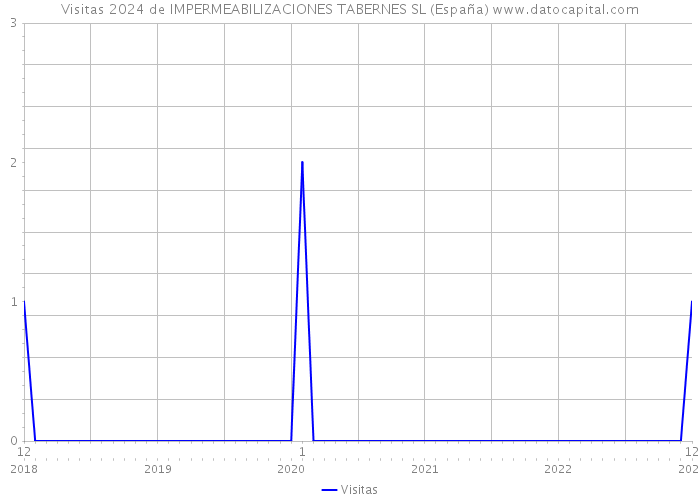 Visitas 2024 de IMPERMEABILIZACIONES TABERNES SL (España) 
