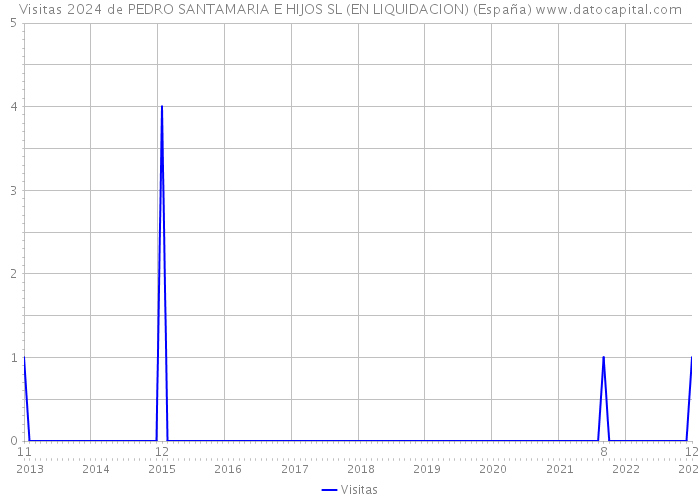 Visitas 2024 de PEDRO SANTAMARIA E HIJOS SL (EN LIQUIDACION) (España) 