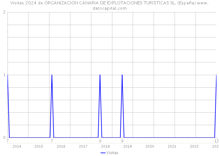 Visitas 2024 de ORGANIZACION CANARIA DE EXPLOTACIONES TURISTICAS SL. (España) 