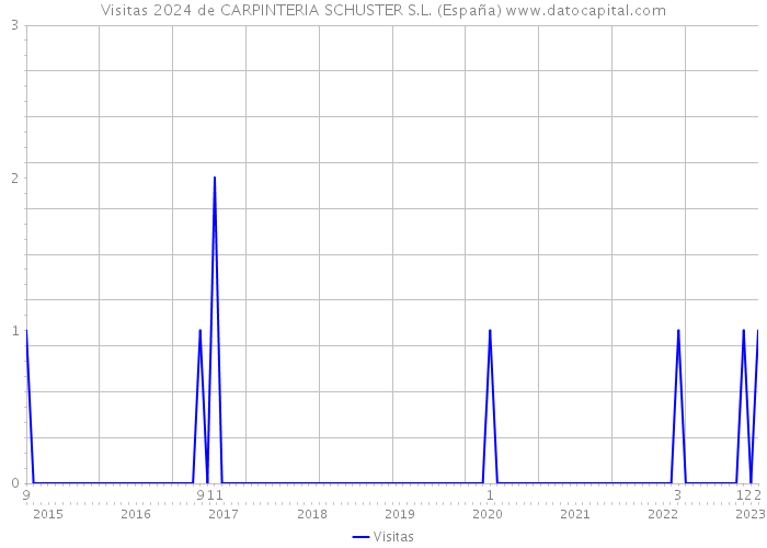 Visitas 2024 de CARPINTERIA SCHUSTER S.L. (España) 