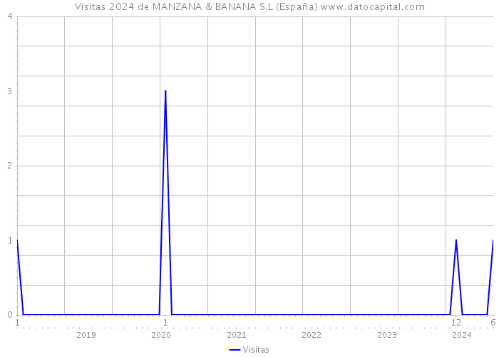 Visitas 2024 de MANZANA & BANANA S.L (España) 
