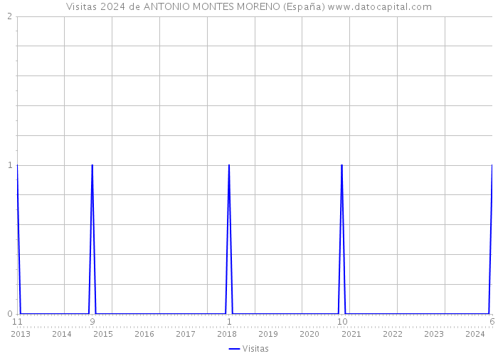 Visitas 2024 de ANTONIO MONTES MORENO (España) 