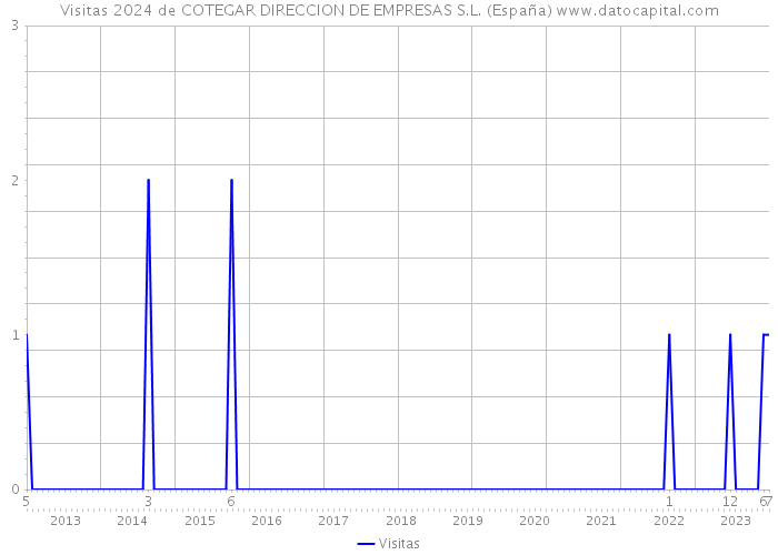 Visitas 2024 de COTEGAR DIRECCION DE EMPRESAS S.L. (España) 