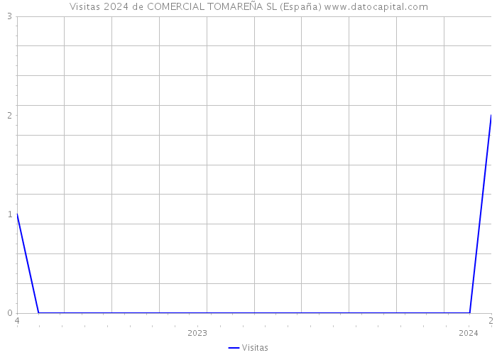 Visitas 2024 de COMERCIAL TOMAREÑA SL (España) 