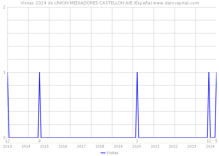Visitas 2024 de UNION MEDIADORES CASTELLON AIE (España) 